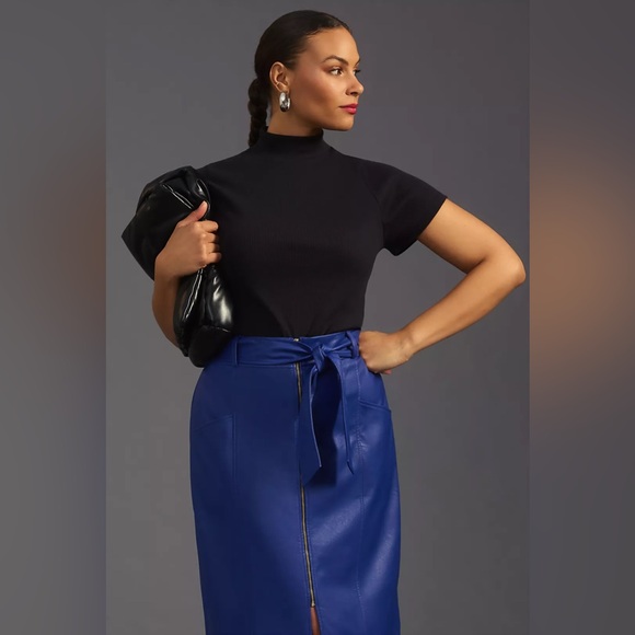 Anthropologie | The Blair Baby Tee by Maeve: Mock-Neck Edition - Picture 6 of 14